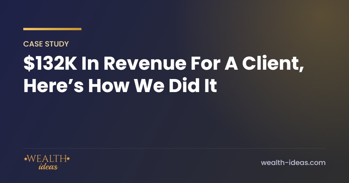 2K In Revenue For A Client, Here’s How We Did It 2K In Revenue For A Client, Here’s How We Did It