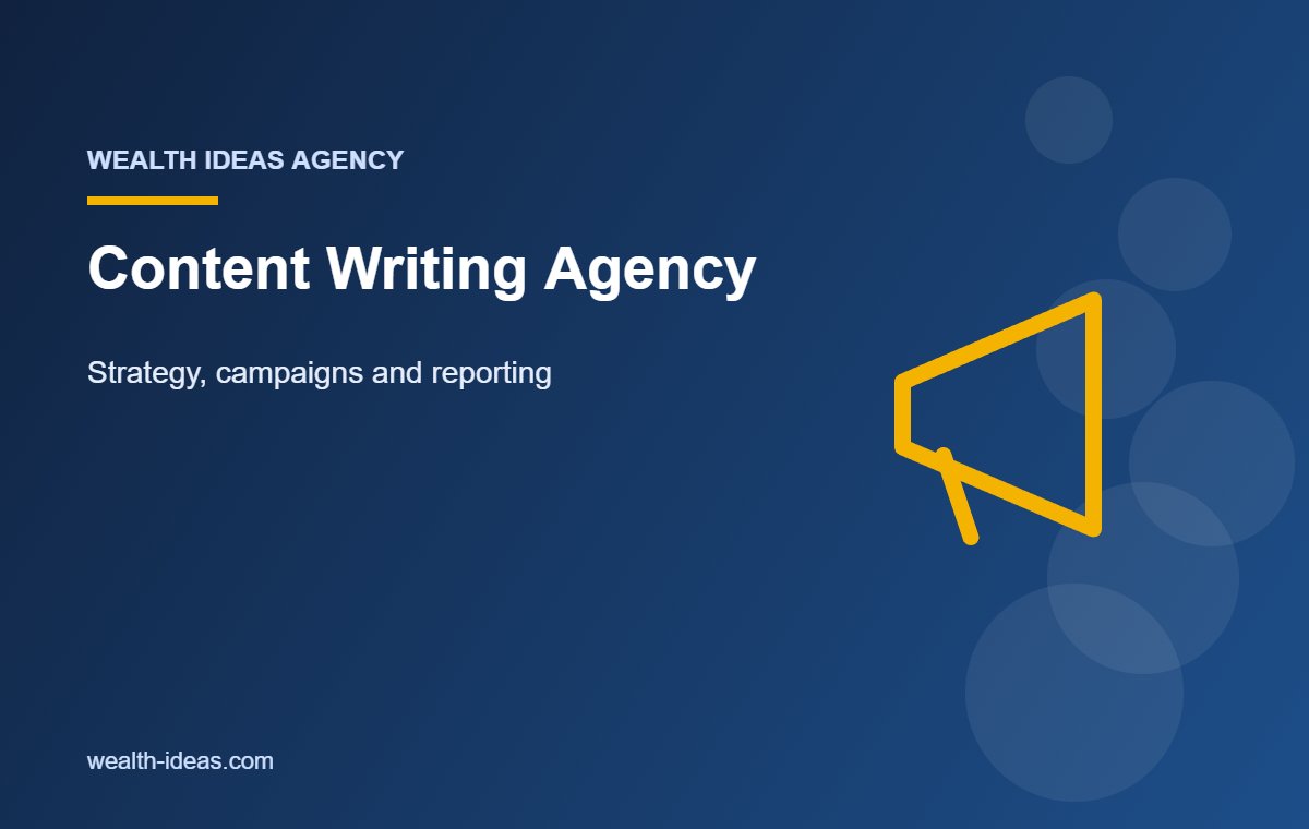 Content Writing Agency – Strategy, campaigns and reporting