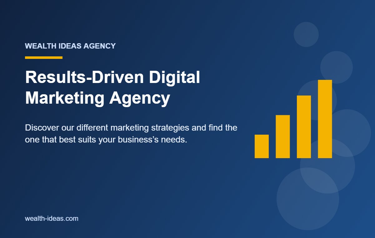 Results-Driven Digital Marketing Agency – Discover our different marketing strategies and find the one that best suits y