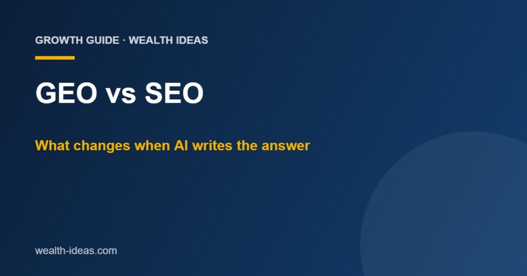 GEO vs SEO: What Changes and What Stays the Same