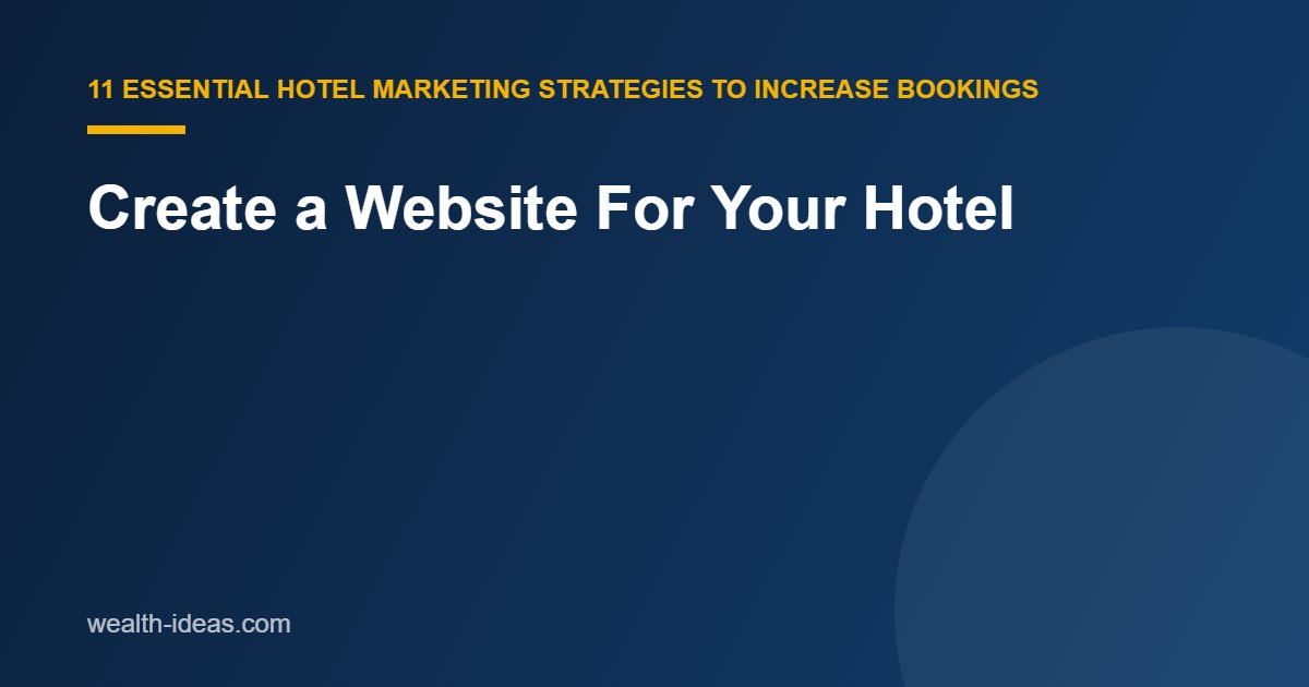 Create a Website For Your Hotel