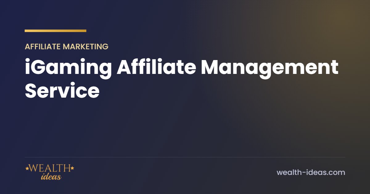 iGaming Affiliate Management Service