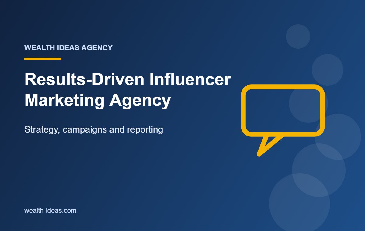Results-Driven Influencer Marketing Agency – Strategy, campaigns and reporting