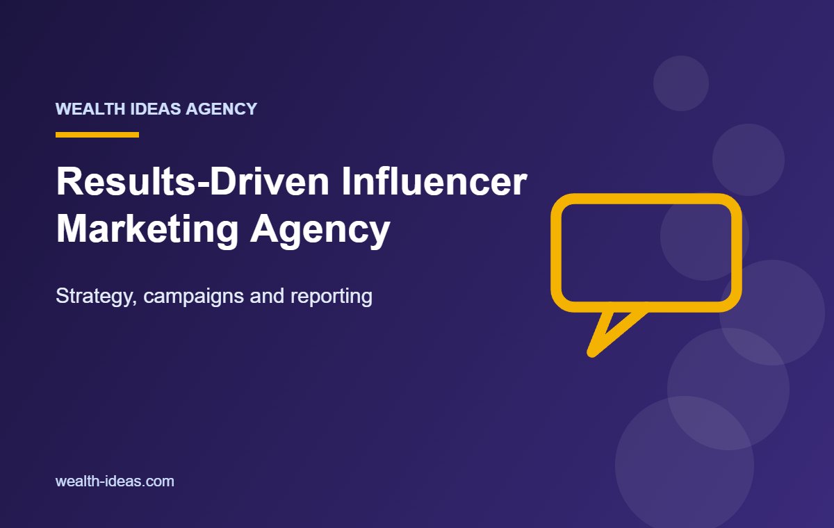 Results-Driven Influencer Marketing Agency – Strategy, campaigns and reporting