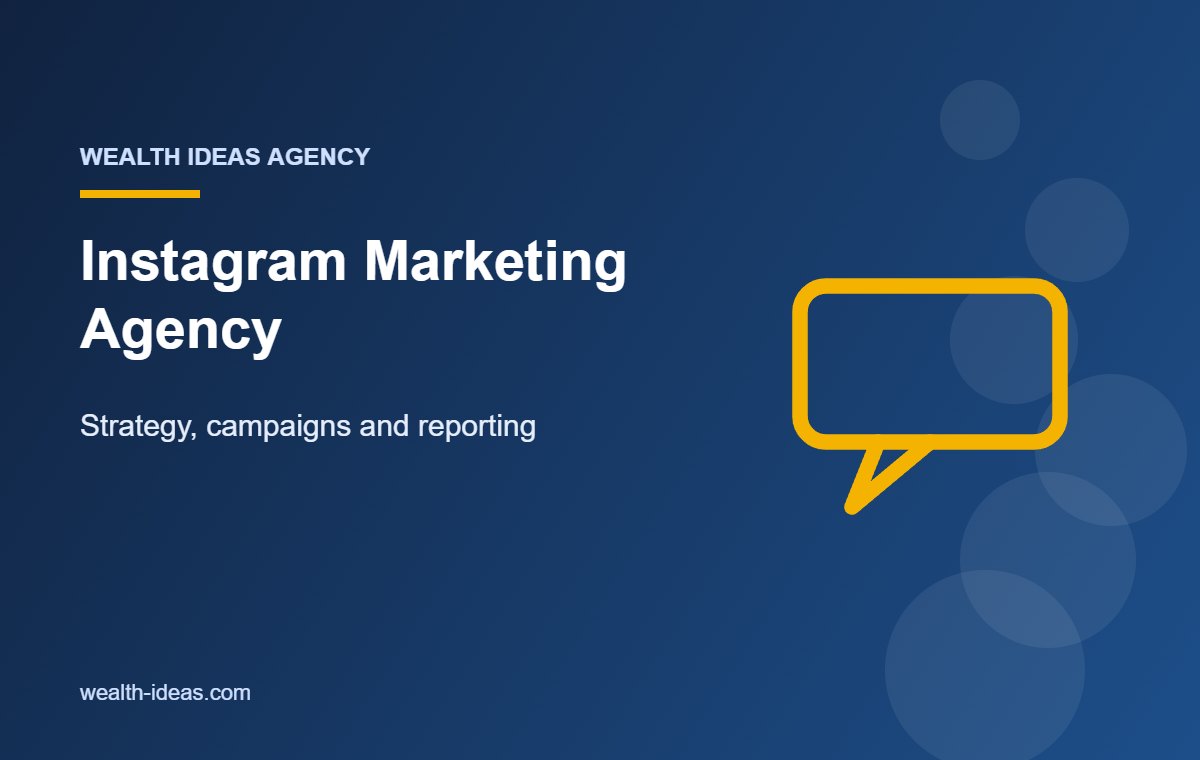 Instagram Marketing Agency – Strategy, campaigns and reporting