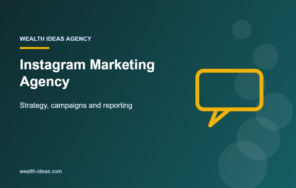Instagram Marketing Agency – Strategy, campaigns and reporting