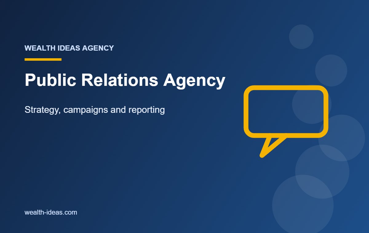 Public Relations Agency – Strategy, campaigns and reporting