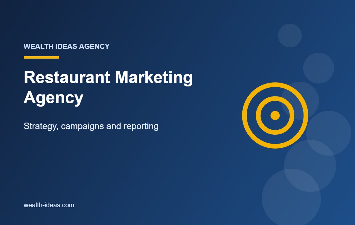 Restaurant Marketing Agency – Strategy, campaigns and reporting