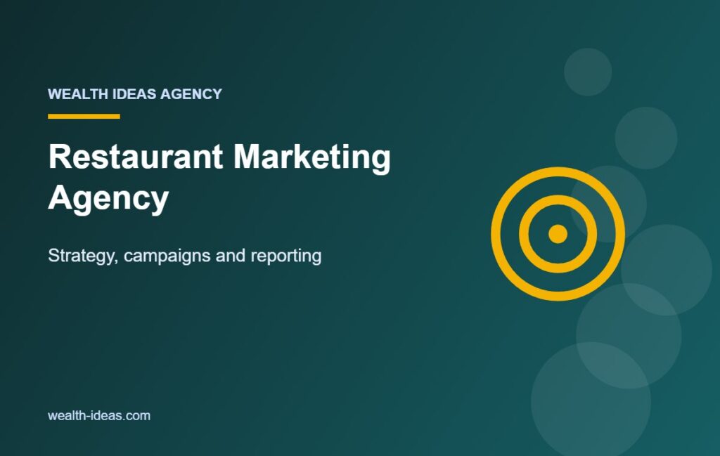 Restaurant Marketing Agency – Strategy, campaigns and reporting