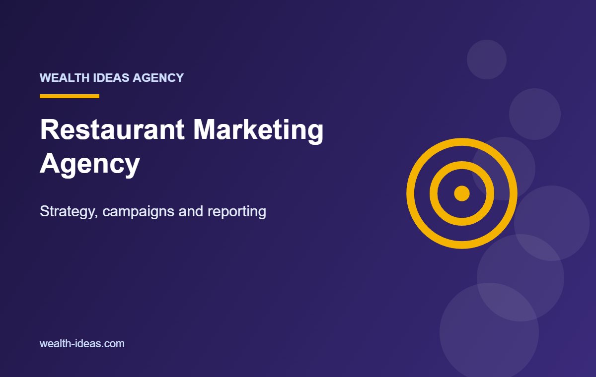 Restaurant Marketing Agency – Strategy, campaigns and reporting